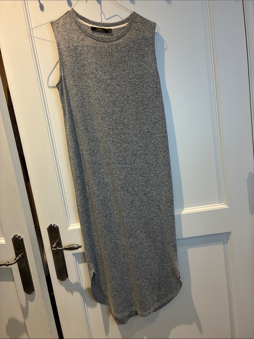 Bellina Sleeveless Gray Knit Maxi Dress⭐️